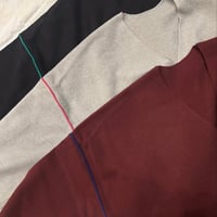配色ラインVドルマンニット