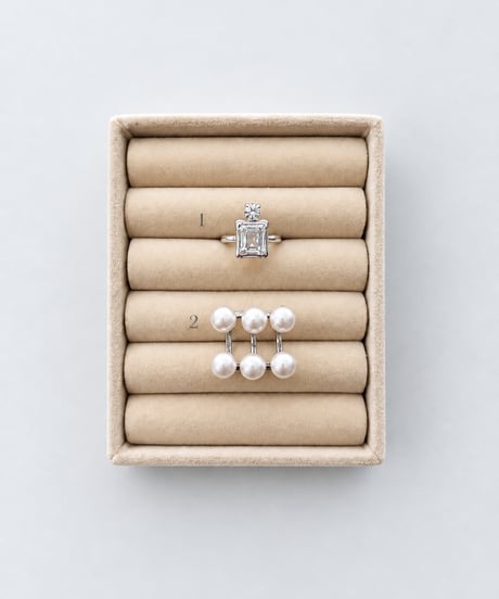Silver Pearl Ring & Perfume Ring
