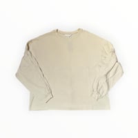 L/S Crew neck T-Shirt <Ecru> 【roundabout】