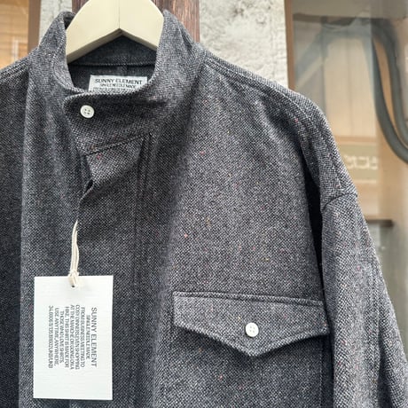 Prairie Shirt <Gray Tweed> 【SUNNY ELEMENT】