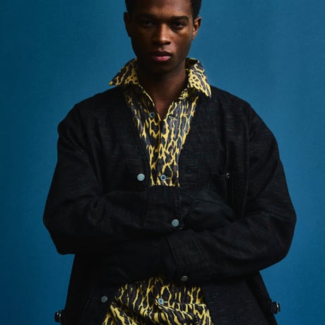 T26AW-SH04　LEOPARD SHIRTS JACKET YELLOW 【Tuitaci】【朔】