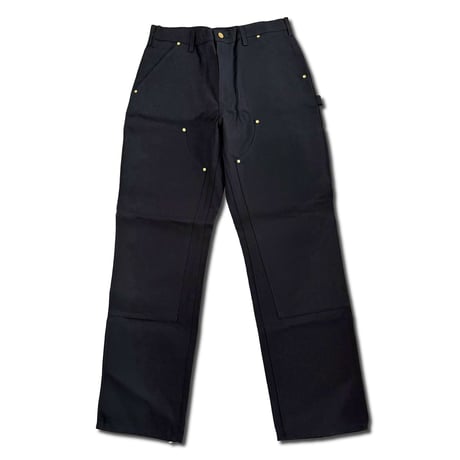 CARHARTT Loose Straight Washed Duck Double Front Work Dungaree　BLACK　B01 カーハート　ダブルニー　ダック　パンツ