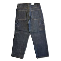 NEO BLUE Denim Indigo Black (Gold Stitch) Baggy Carpenter Jeans　ネオブルー　カーペンター バギー デニムパンツ