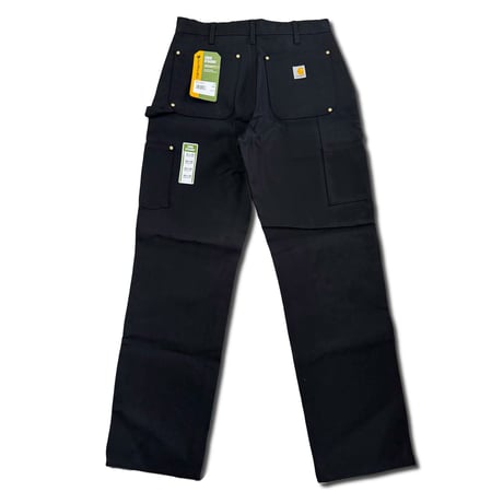 CARHARTT Loose Straight Washed Duck Double Front Work Dungaree　BLACK　B01 カーハート　ダブルニー　ダック　パンツ