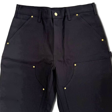 CARHARTT Loose Straight Washed Duck Double Front Work Dungaree　BLACK　B01 カーハート　ダブルニー　ダック　パンツ