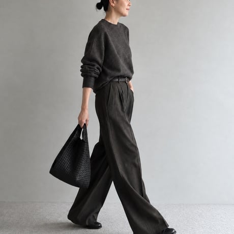 Pli Bag フランス製ヴィンテージマトラッセバッグ（BLACK - French Vintage Matelassé） | SANDÉMEREEN