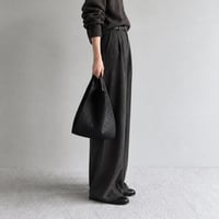 Pli Bag フランス製ヴィンテージマトラッセバッグ（BLACK - French Vintage Matelassé） | SANDÉMEREEN