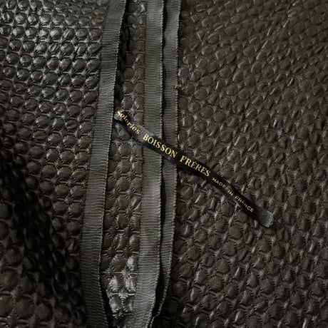 Pli Bag フランス製ヴィンテージマトラッセバッグ（BLACK - French Vintage Matelassé） | SANDÉMEREEN