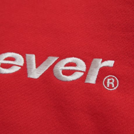 STRAIGHT LOGO HOODIE  (RED)