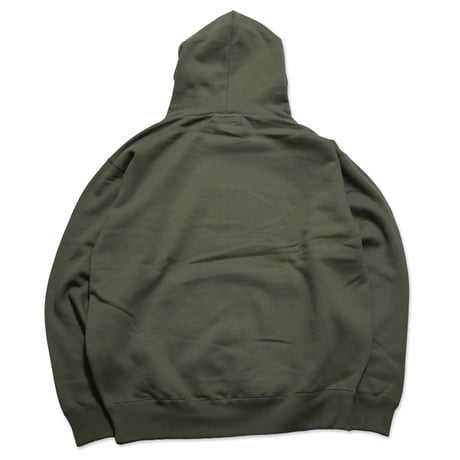 STRAIGHT LOGO HOODIE  (OLIVE)