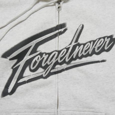 FLASH LOGO ZIP UP HOODIE(ASH)