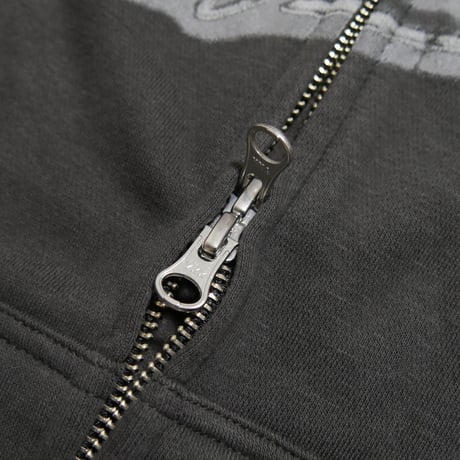 FLASH LOGO ZIP UP HOODIE(BLACK)
