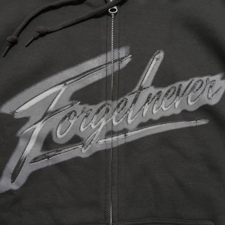 FLASH LOGO ZIP UP HOODIE(BLACK)