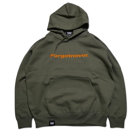 STRAIGHT LOGO HOODIE  (OLIVE)