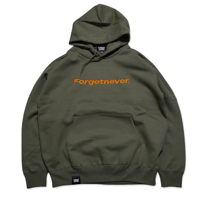 STRAIGHT LOGO HOODIE  (OLIVE)