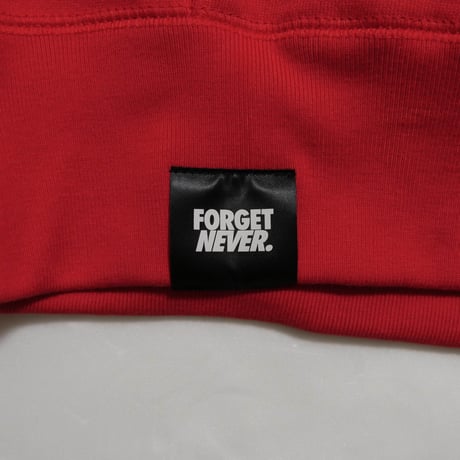 STRAIGHT LOGO HOODIE  (RED)