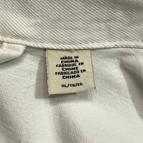 00s- Levi's White Denim Jacket