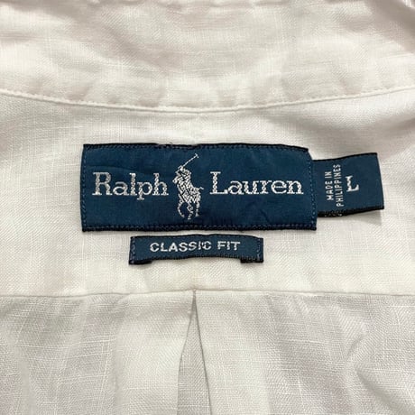 00s- Polo Ralph Lauren Linen B.D Shirt