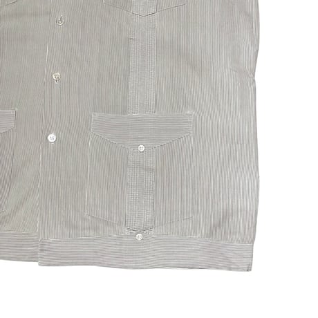 90s- ROMANI Poly/Cotton Guayabera shirt