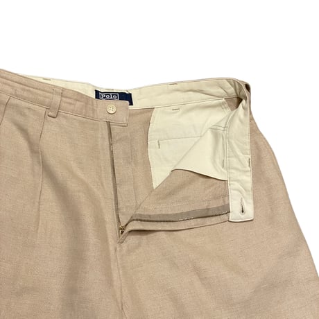 90s- Polo Ralph Lauren Cotton Linen Shorts W34