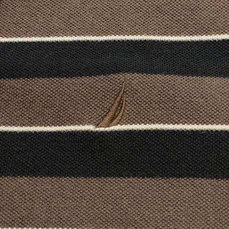 00s~ Nautica Striped Polo Shirt