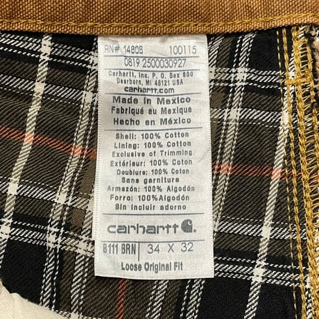 00s- Carhartt Flannel Lined Carpenter Pants