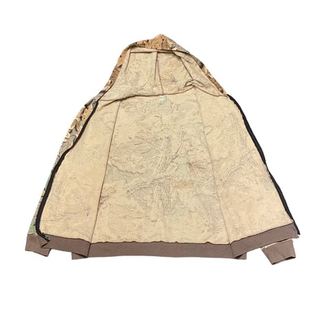 80s- Camp Gear Collection Real Tree Camo Zip Hoodie