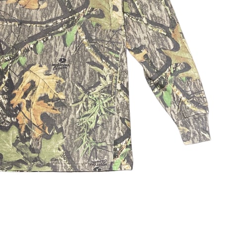 00s- MOSSY OAK Real Tree Camouflage L/S Pocket T-Shirt