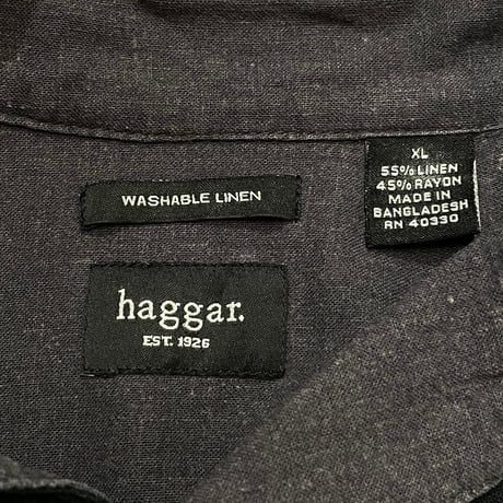 00s hagger Linen/Rayon Open Collar Shirt