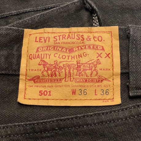‘93s Levi’s 501 Black Denim Pants