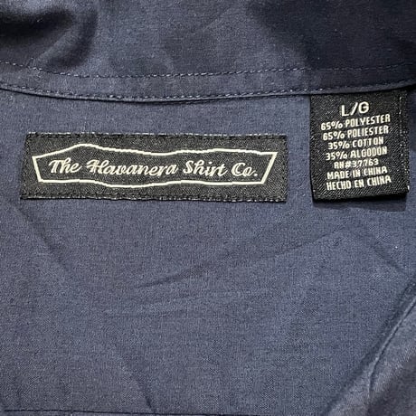 90s- The Havanera Shirt Co. Poly/Cotton Guayabera shirt