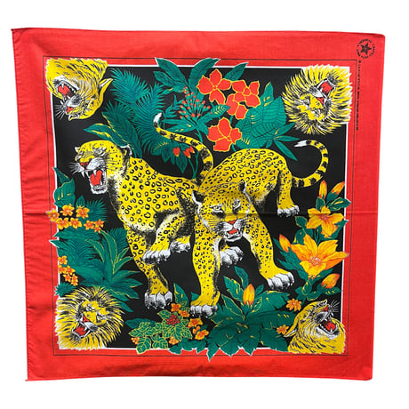 80s Leopard & Lion Bandana #207