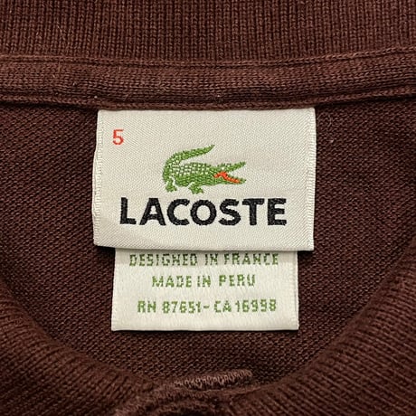 00s- LACOSTE Logo Polo Shirt