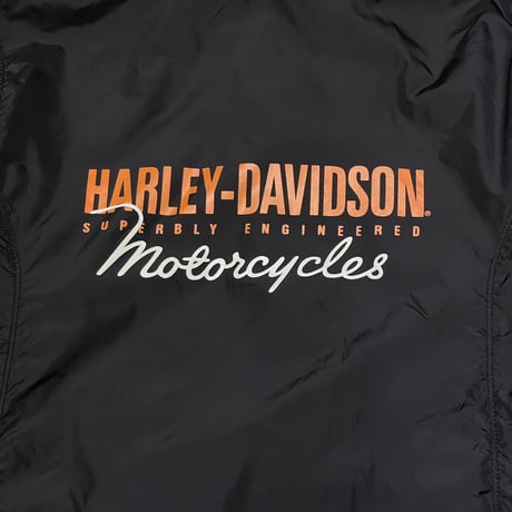 00s- HARLEY-DAVIDSON Hooded Nylon Jacket