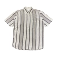 80s~ Protocol Poly/Cotton Striped Shirt