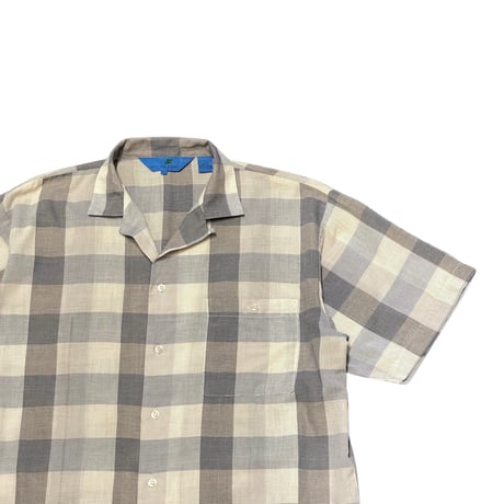 80s~ SOUTH BAY Poly/Cotton Plaid Shirt