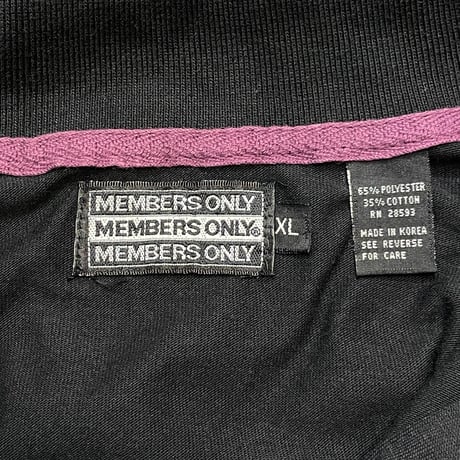 90s MEMBERS ONLY L/S Polo Shirt