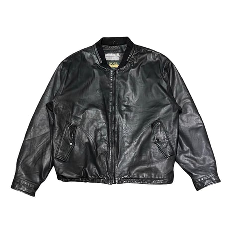 90s- DANIER Leather Bomber Jacket