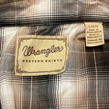 00s- Wrangler Cotton/Poly Western Shirt