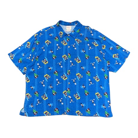 DISNEY Rayon Aloha Shirt