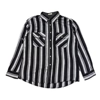 90s Northwest Territory Striped Acryl Shirt