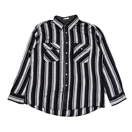90s Northwest Territory Striped Acryl Shirt