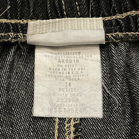 00s WHITE STAG Black Denim Easy Pants