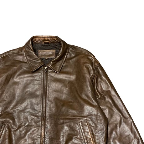 90s- ST.JOHN'S BAY Leather Jacket