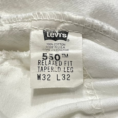 '94s Levi's 550 White Denim Pants