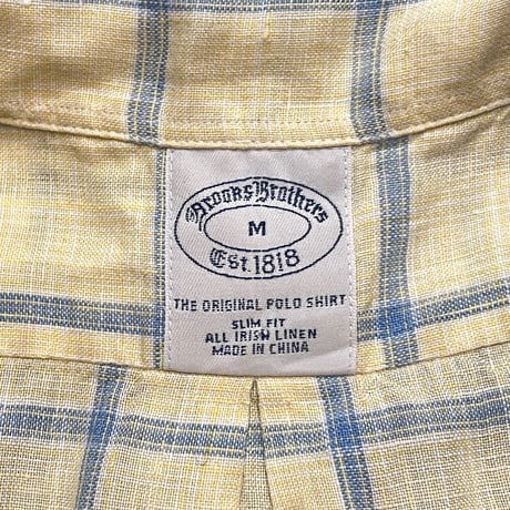 00s Brooks Brothers Linen B.D Shirt