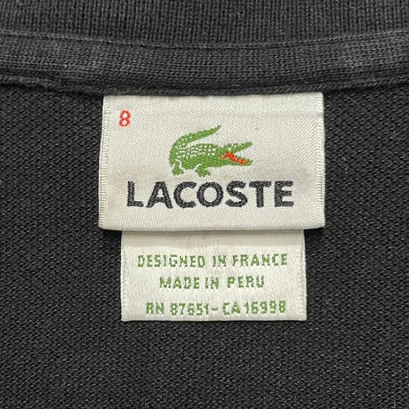 00s- LACOSTE Logo Polo Shirt