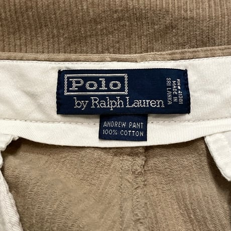 90s- Polo Ralph Lauren “ANDREW” Corduroy Pants