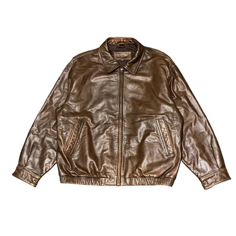 90s- ST.JOHN'S BAY Leather Jacket