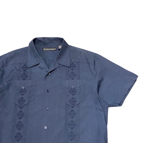 90s- The Havanera Shirt Co. Poly/Cotton Guayabera shirt